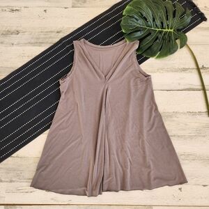 Angelrox Sweet Daisy Tunic Tank Top Gray Mauve Size M/L